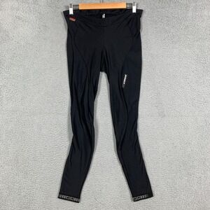 Assos Cycling Leggings Adult Large L Black Fleece‎ Lined Thermal Footless Winter